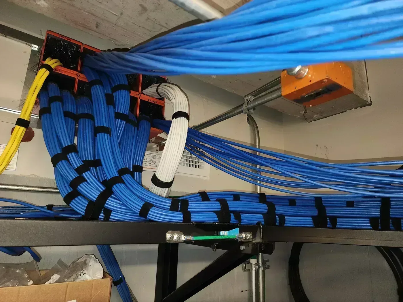 EzPath y Haces de Cable Cat6A - Proyecto Remodelación de Piso del Hospital en St. Petersburg | Cableado Estructurado TSS USA