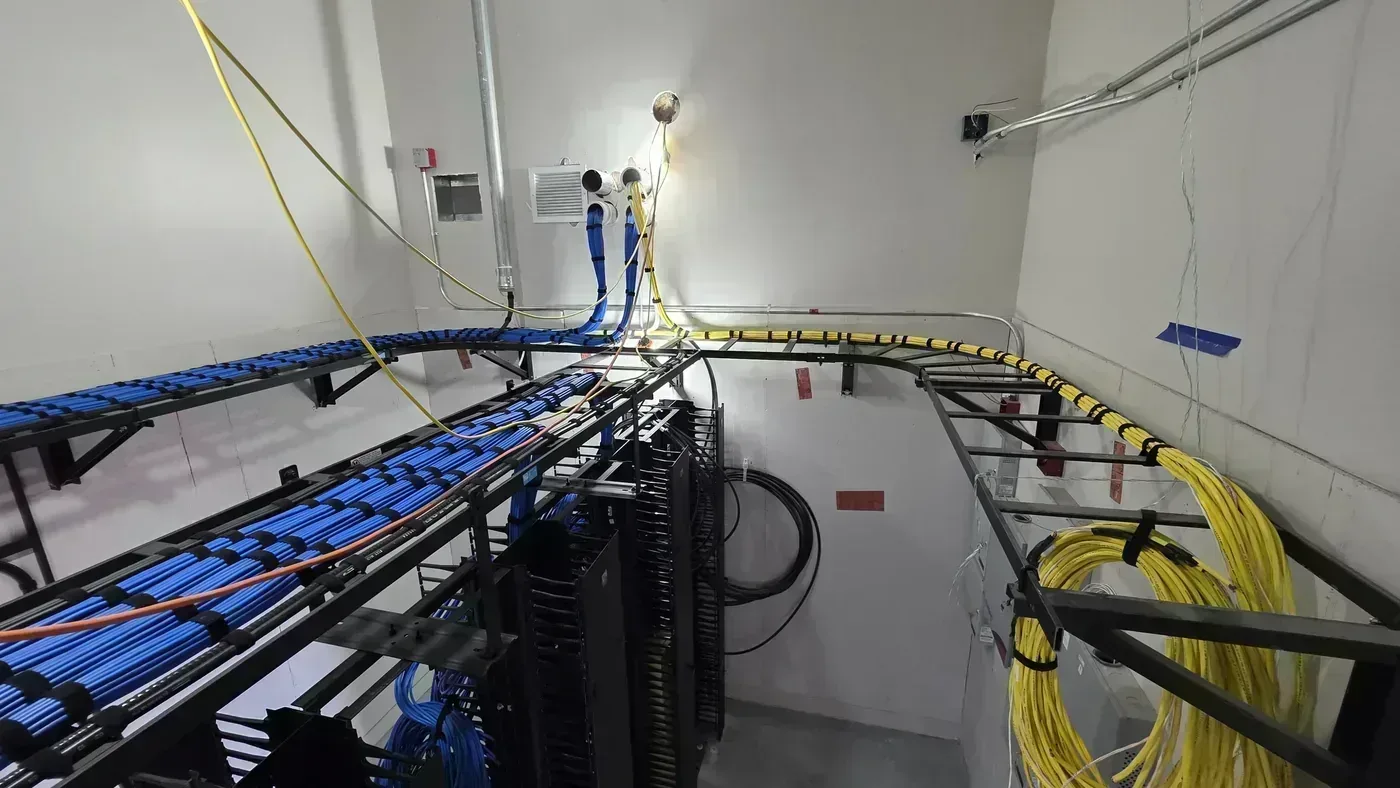 Cat6 and access control cabling in medical imaging center