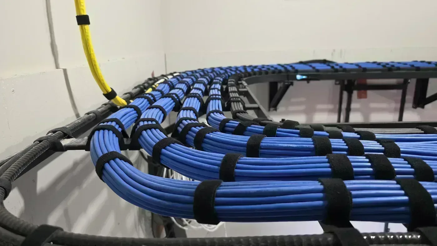 Gestión de Cables Cat6A - Proyecto Centro de Imágenes Médicas en St. Petersburg | Cableado Estructurado TSS USA