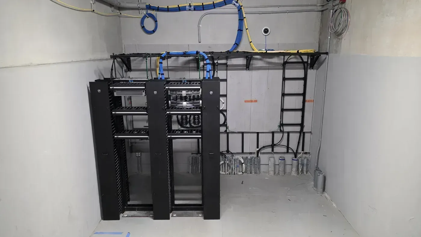 Wound Care Center TDR buildout with Cat6A and access control structured cabling